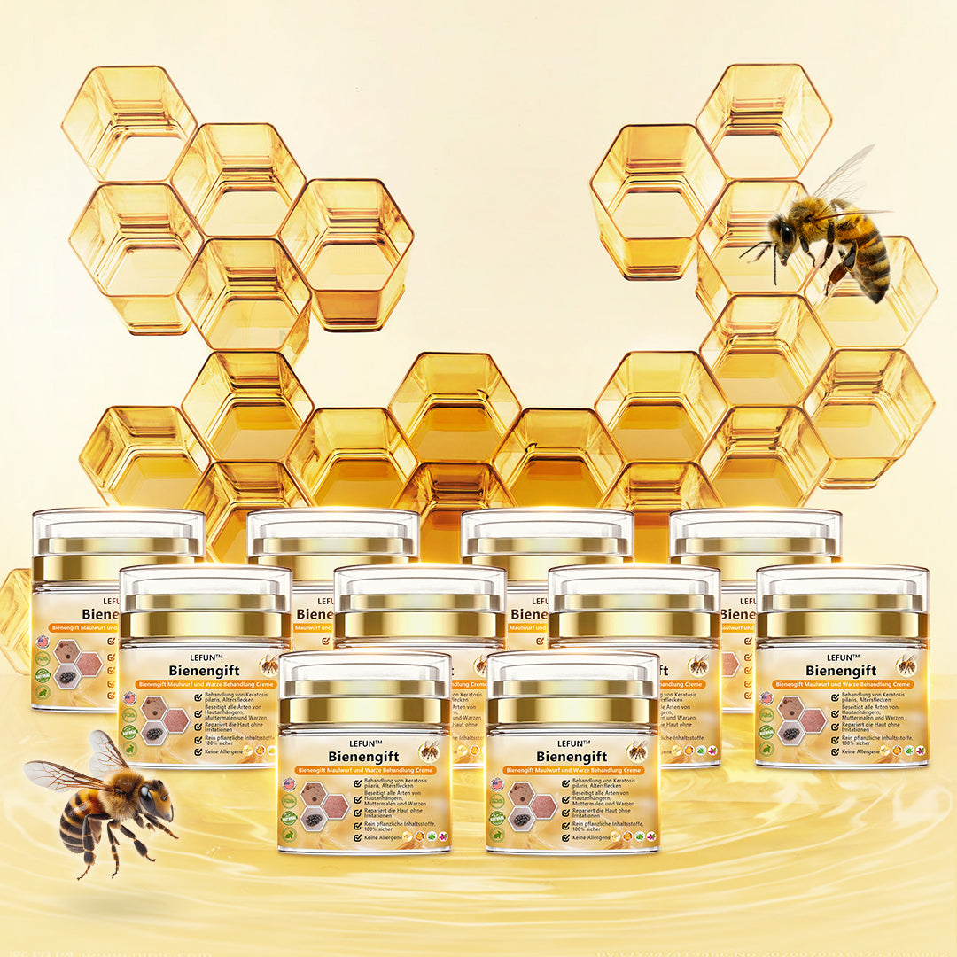 🌻🐝[🌟Offizieller Markenshop🌟] LEFUN™ Bienengift Maulwurf und Warze Behandlung Creme(👨‍⚕AAD EMPFIEHLT)