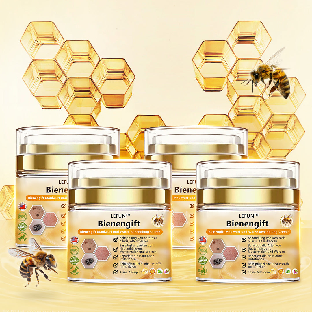 🌻🐝[🌟Offizieller Markenshop🌟] LEFUN™ Bienengift Maulwurf und Warze Behandlung Creme(👨‍⚕AAD EMPFIEHLT)