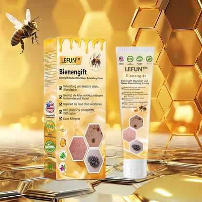 🌻🐝[🍀Offizieller Markenshop🍀] LEFUN™ Bienengift Maulwurf und Warze Behandlung Creme(👨‍⚕AAD EMPFIEHLT)